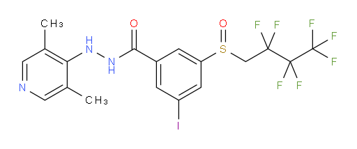 N'-(3,5-dimethylpyridin-4-yl)-3-((2,2,3,3,4,4,4-heptafluorobutyl)sulfinyl)-5-iodobenzohydrazide