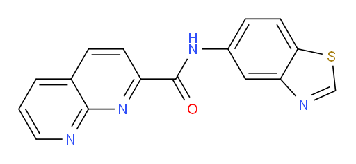 N-(benzo[d]thiazol-5-yl)-1,8-naphthyridine-2-carboxamide
