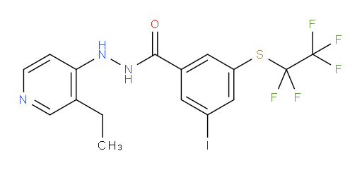 N'-(3-ethylpyridin-4-yl)-3-iodo-5-((perfluoroethyl)thio)benzohydrazide