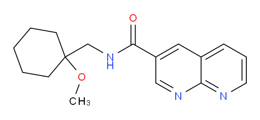 N-((1-methoxycyclohexyl)methyl)-1,8-naphthyridine-3-carboxamide