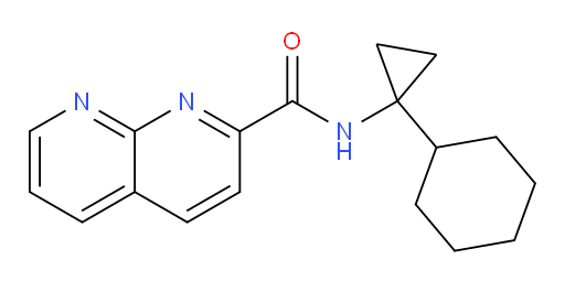 N-(1-cyclohexylcyclopropyl)-1,8-naphthyridine-2-carboxamide