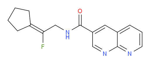 N-(2-cyclopentylidene-2-fluoroethyl)-1,8-naphthyridine-3-carboxamide