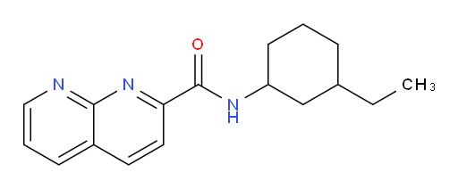 N-(3-ethylcyclohexyl)-1,8-naphthyridine-2-carboxamide