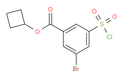 cyclobutyl 3-bromo-5-(chlorosulfonyl)benzoate