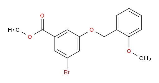 methyl 3-bromo-5-((2-methoxybenzyl)oxy)benzoate