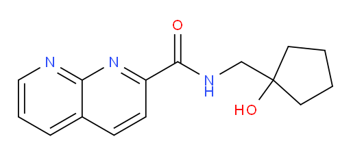 N-((1-hydroxycyclopentyl)methyl)-1,8-naphthyridine-2-carboxamide