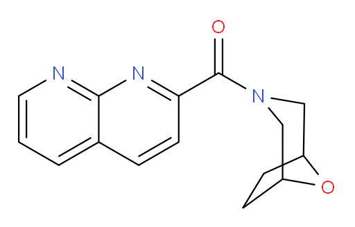 8-oxa-3-azabicyclo[3.2.1]octan-3-yl(1,8-naphthyridin-2-yl)methanone