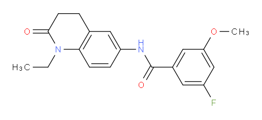 N-(1-ethyl-2-oxo-1,2,3,4-tetrahydroquinolin-6-yl)-3-fluoro-5-methoxybenzamide