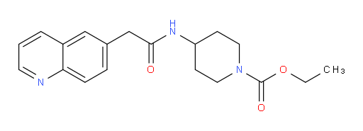 ethyl 4-(2-(quinolin-6-yl)acetamido)piperidine-1-carboxylate