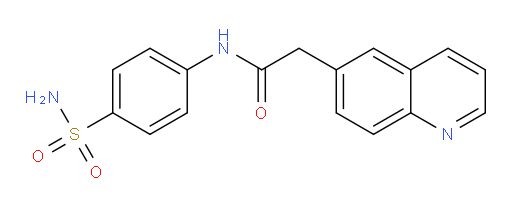 2-(quinolin-6-yl)-N-(4-sulfamoylphenyl)acetamide