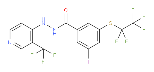 3-iodo-5-((perfluoroethyl)thio)-N'-(3-(trifluoromethyl)pyridin-4-yl)benzohydrazide