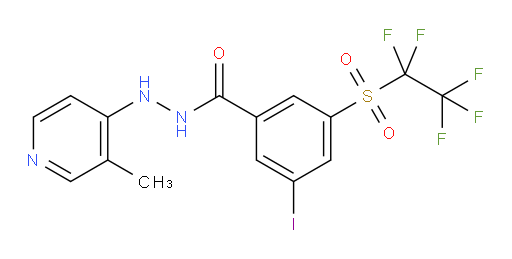 3-iodo-N'-(3-methylpyridin-4-yl)-5-((perfluoroethyl)sulfonyl)benzohydrazide
