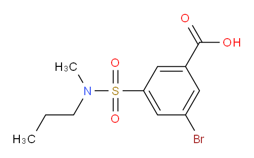 3-bromo-5-(N-methyl-N-propylsulfamoyl)benzoic acid