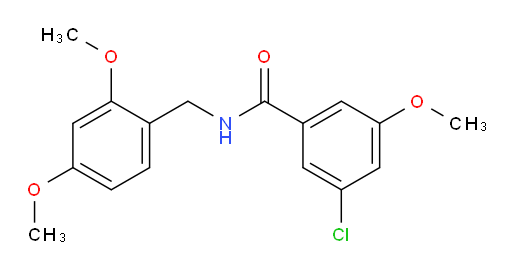 3-chloro-N-(2,4-dimethoxybenzyl)-5-methoxybenzamide
