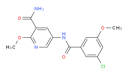 5-(3-chloro-5-methoxybenzamido)-2-methoxynicotinamide