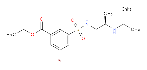 (R)-ethyl 3-bromo-5-(N-(2-(ethylamino)propyl)sulfamoyl)benzoate