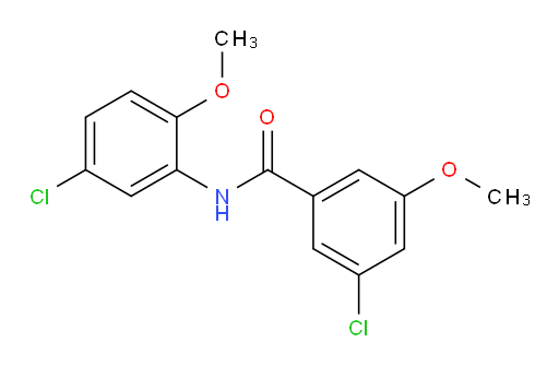 3-chloro-N-(5-chloro-2-methoxyphenyl)-5-methoxybenzamide