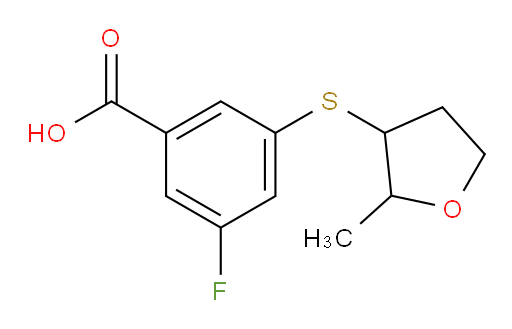 3-fluoro-5-((2-methyltetrahydrofuran-3-yl)thio)benzoic acid