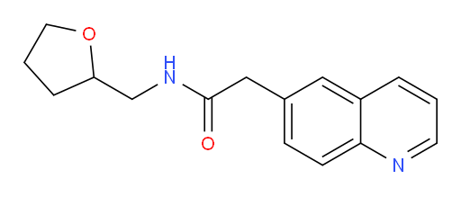 2-(quinolin-6-yl)-N-((tetrahydrofuran-2-yl)methyl)acetamide