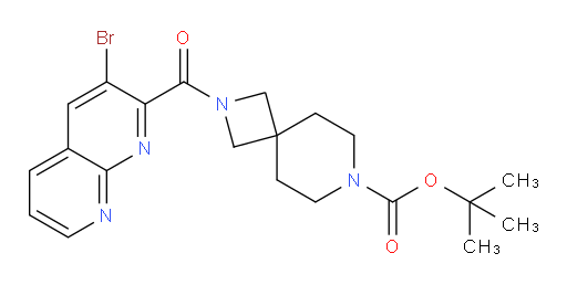 tert-butyl 2-(3-bromo-1,8-naphthyridine-2-carbonyl)-2,7-diazaspiro[3.5]nonane-7-carboxylate