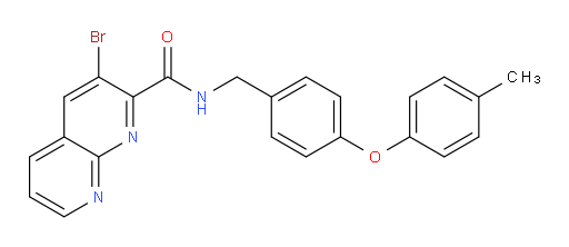 3-bromo-N-(4-(p-tolyloxy)benzyl)-1,8-naphthyridine-2-carboxamide