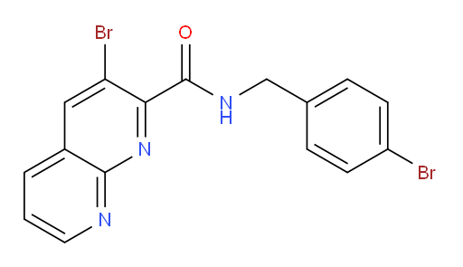 3-bromo-N-(4-bromobenzyl)-1,8-naphthyridine-2-carboxamide