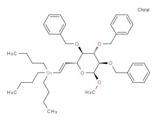 tributyl((E)-2-((2R,3R,4S,5R,6S)-3,4,5-tris(benzyloxy)-6-methoxytetrahydro-2H-pyran-2-yl)vinyl)stannane