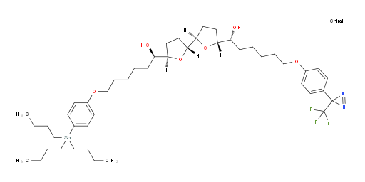 (R)-1-((2R,2'R,5R,5'R)-5'-((R)-1-hydroxy-6-(4-(3-(trifluoromethyl)-3H-diazirin-3-yl)phenoxy)hexyl)octahydro-[2,2'-bifuran]-5-yl)-6-(4-(tributylstannyl)phenoxy)hexan-1-ol