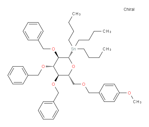 tributyl((2S,3R,4S,5R,6R)-3,4,5-tris(benzyloxy)-6-(((4-methoxybenzyl)oxy)methyl)tetrahydro-2H-pyran-2-yl)stannane