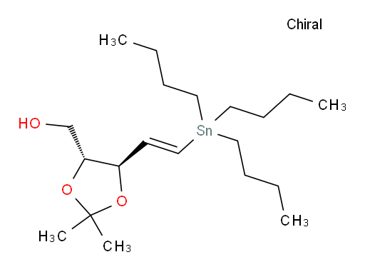 ((4R,5R)-2,2-dimethyl-5-((E)-2-(tributylstannyl)vinyl)-1,3-dioxolan-4-yl)methanol