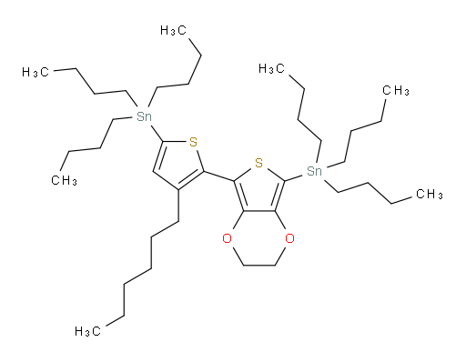 tributyl(4-hexyl-5-(7-(tributylstannyl)-2,3-dihydrothieno[3,4-b][1,4]dioxin-5-yl)thiophen-2-yl)stannane