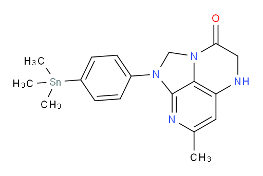7-methyl-1-(4-(trimethylstannyl)phenyl)-4,5-dihydro-1H-1,2a,5,8-tetraazaacenaphthylen-3(2H)-one