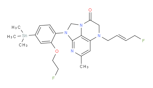 (E)-5-(4-fluorobut-2-en-1-yl)-1-(2-(2-fluoroethoxy)-4-(trimethylstannyl)phenyl)-7-methyl-4,5-dihydro-1H-1,2a,5,8-tetraazaacenaphthylen-3(2H)-one