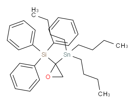triphenyl(2-(tributylstannyl)oxiran-2-yl)silane