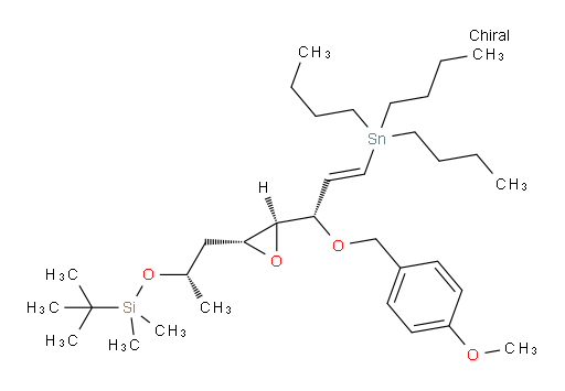 tert-butyl(((S)-1-((2R,3S)-3-((S,E)-1-((4-methoxybenzyl)oxy)-3-(tributylstannyl)allyl)oxiran-2-yl)propan-2-yl)oxy)dimethylsilane