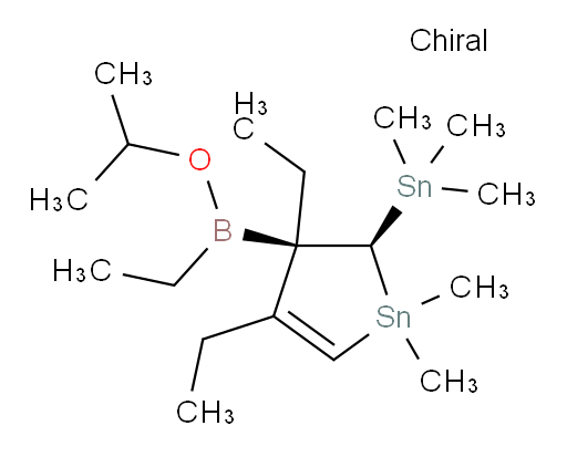 (2S,3S)-3,4-diethyl-3-(ethyl(isopropoxy)boryl)-1,1-dimethyl-2-(trimethylstannyl)-2,3-dihydro-1H-stannole