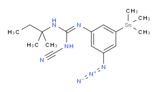 (Z)-2-(3-azido-5-(trimethylstannyl)phenyl)-1-cyano-3-(tert-pentyl)guanidine