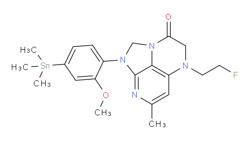 5-(2-fluoroethyl)-1-(2-methoxy-4-(trimethylstannyl)phenyl)-7-methyl-4,5-dihydro-1H-1,2a,5,8-tetraazaacenaphthylen-3(2H)-one
