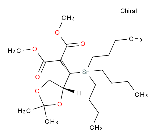 dimethyl 2-((S)-((R)-2,2-dimethyl-1,3-dioxolan-4-yl)(tributylstannyl)methyl)malonate