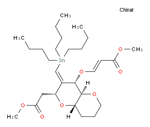 (E)-methyl 3-(((2R,4S,4aS,8aS,Z)-2-(2-methoxy-2-oxoethyl)-3-((tributylstannyl)methylene)octahydropyrano[3,2-b]pyran-4-yl)oxy)acrylate
