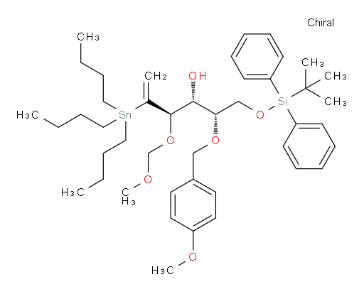 (5R,6R,7S)-7-((4-methoxybenzyl)oxy)-11,11-dimethyl-10,10-diphenyl-5-(1-(tributylstannyl)vinyl)-2,4,9-trioxa-10-siladodecan-6-ol