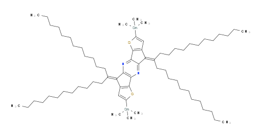 4,9-di(pentacosan-13-ylidene)-2,7-bis(trimethylstannyl)-4,9-dihydrothieno[2',3':3,4]cyclopenta[1,2-b]thieno[2',3':3,4]cyclopenta[1,2-e]pyrazine