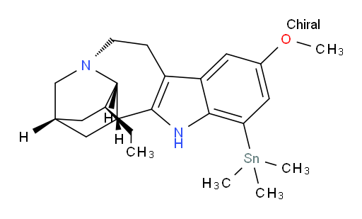 (6R,6aS,7S,9R,11S)-7-ethyl-2-methoxy-4-(trimethylstannyl)-6,6a,7,8,9,10,12,13-octahydro-5H-6,9-methanopyrido[1',2':1,2]azepino[4,5-b]indole