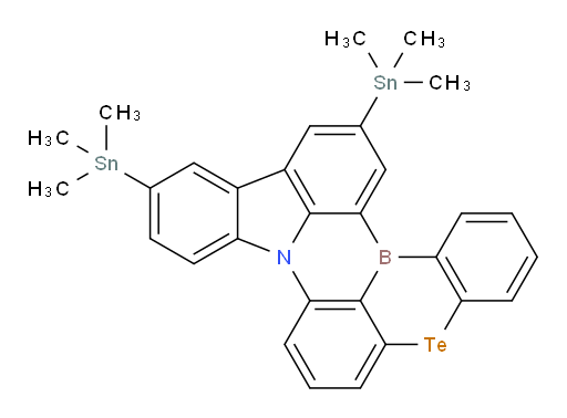 11,14-bis(trimethylstannyl)-5-tellura-8b-aza-15b-borabenzo[a]naphtho[1,2,3-hi]aceanthrylene