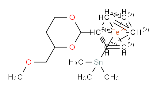 1-[4-(Methoxymethyl)-1,3-dioxan-2-yl]-2-(trimethylstannyl)ferrocene