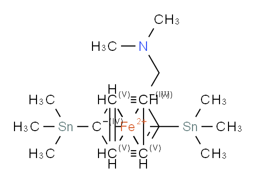 1-[(Dimethylamino)methyl]-1′,2-bis(trimethylstannyl)ferrocene