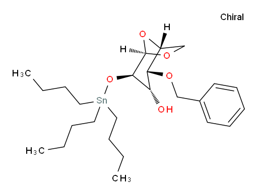 (1R,2R,3S,4R,5R)-2-(benzyloxy)-4-((tributylstannyl)oxy)-6,8-dioxabicyclo[3.2.1]octan-3-ol
