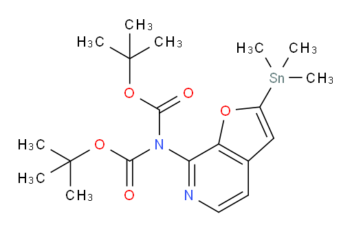 1,3-Bis(1,1-dimethylethyl) 2-[2-(trimethylstannyl)furo[2,3-c]pyridin-7-yl]imidodicarbonate