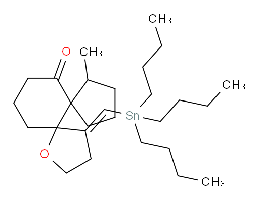 1-Oxadispiro[4.0.4.4]tetradecan-11-one, 7-methyl-4-[(tributylstannyl)methylene]-, [5α(E),6α(S*)]-