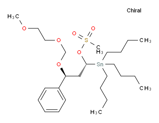 (8S,10R)-11,11-dibutyl-8-phenyl-2,5,7-trioxa-11-stannapentadecan-10-yl methanesulfonate
